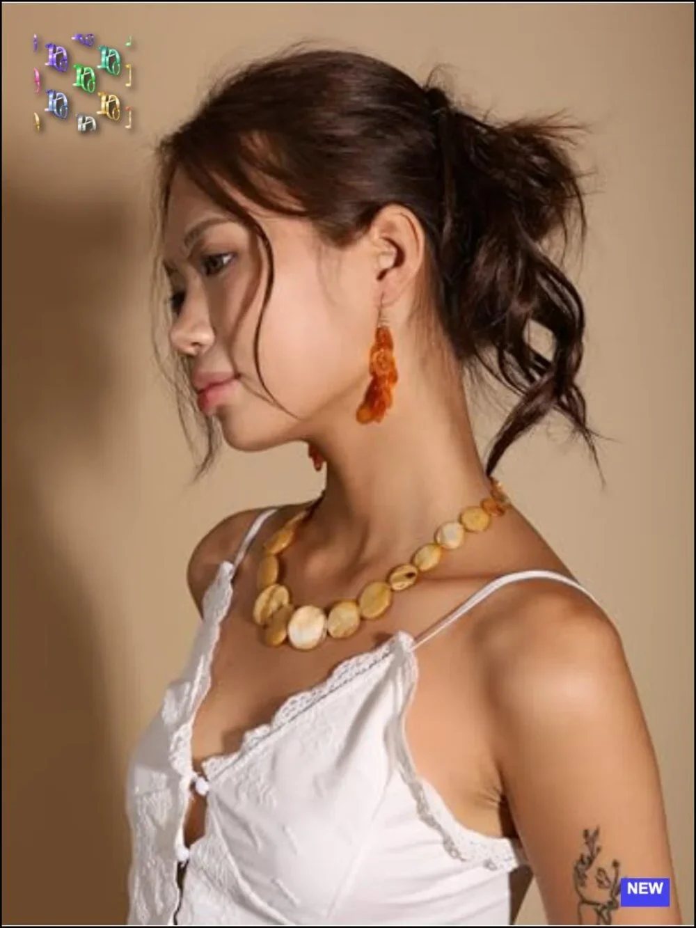 Statement Disc Circle Dangle Earrings with Zinc Metal